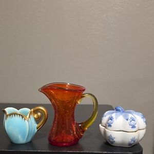 Colorful Ceramic and Glassware Set
